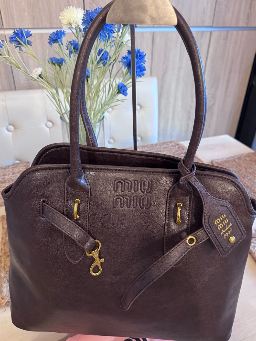 EUC Designer Inspirational Aspirational Satchel Shoulder Tote Bag